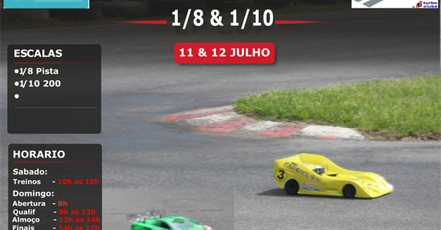 4º prova do Campeonato Nacional 1/10 200 e 1/8 Pista.